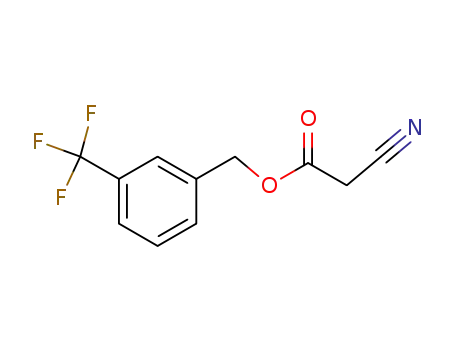 Molecular Structure of 538327-08-1 (Acetic acid, cyano-, [3-(trifluoromethyl)phenyl]methyl ester)