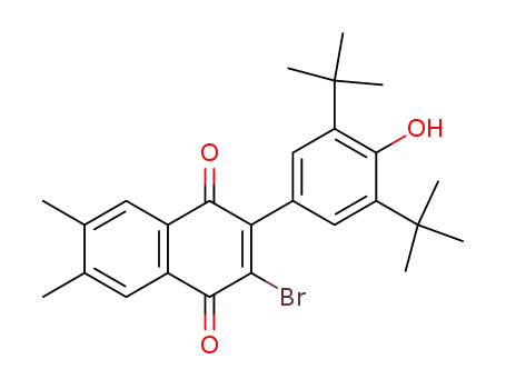 1,4-Naphthalenedione,
2-[3,5-bis(1,1-dimethylethyl)-4-hydroxyphenyl]-3-bromo-6,7-dimethyl-