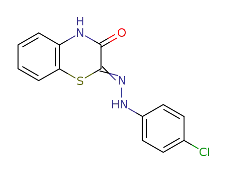 Molecular Structure of 89479-50-5 (2H-1,4-Benzothiazine-2,3(4H)-dione, 2-[(4-chlorophenyl)hydrazone])