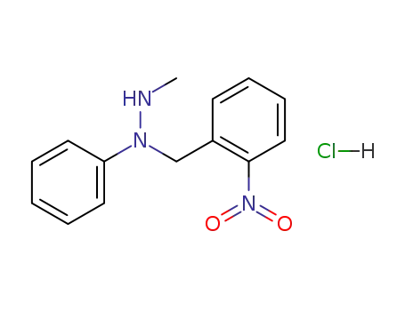 2-methyl-1-<(2-nitrophenyl)methyl>-1-phenylhydrazine hydrochloride