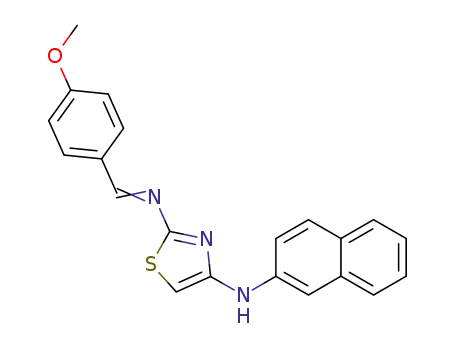 N<sup>2</sup>-[1-(4-Methoxy-phenyl)-meth-(E)-ylidene]-N<sup>4</sup>-naphthalen-2-yl-thiazole-2,4-diamine