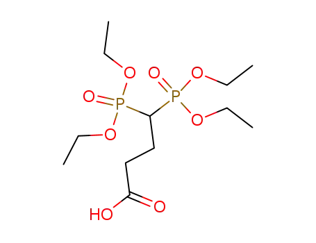 Molecular Structure of 136496-88-3 (4,4-bis(Diethyl)phosphono butanoic acid)