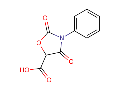 Molecular Structure of 4195-31-7 (2,4-dioxo-3-phenyl-oxazolidine-5-carboxylic acid)