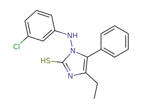 2H-Imidazole-2-thione,
1-[(3-chlorophenyl)amino]-4-ethyl-1,3-dihydro-5-phenyl-