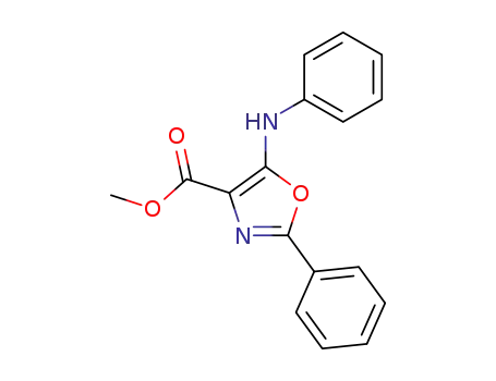 5-anilino-2-phenyl-oxazole-4-carboxylic acid methyl ester