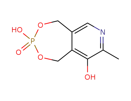 Molecular Structure of 14141-47-0 (1,5-DIHYDRO-3-HYDROXY-8-METHYL[1,3,2]DIOXAPHOSPHEPINO[5,6-C]PYRIDIN-9-OL-3-OXIDE)