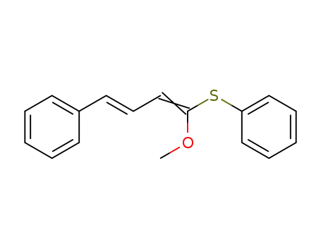 Molecular Structure of 93500-12-0 (Benzene, [(1-methoxy-4-phenyl-1,3-butadienyl)thio]-, (Z,E)-)