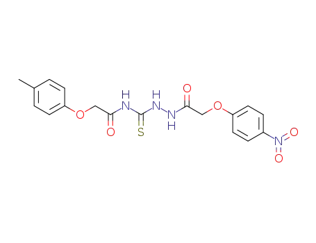 Molecular Structure of 337919-52-5 (Acetic acid, (4-nitrophenoxy)-,
2-[[[(4-methylphenoxy)acetyl]amino]thioxomethyl]hydrazide)