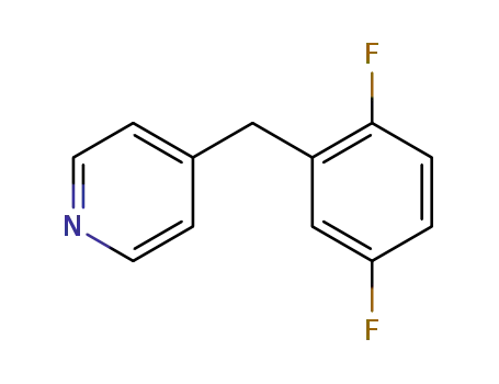 Molecular Structure of 150020-07-8 (Pyridine, 4-[(2,5-difluorophenyl)methyl]-)