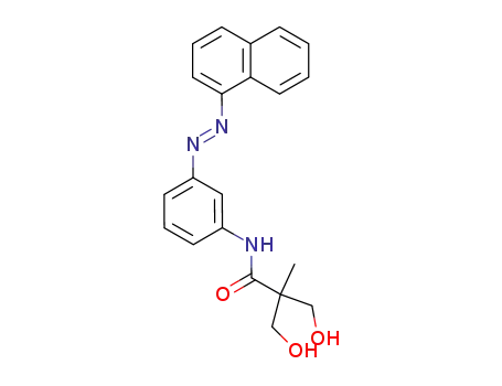 Molecular Structure of 382617-08-5 (3-hydroxy-2-hydroxymethyl-2-methyl-<i>N</i>-[3-(naphthalen-1-ylazo)-phenyl]-propionamide)