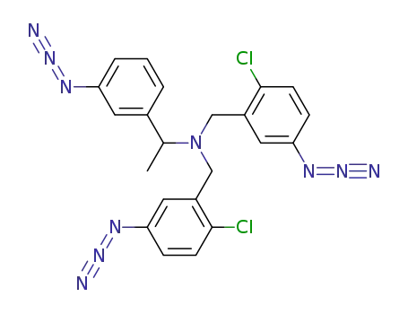 bis-(5-azido-2-chloro-benzyl)-[1-(3-azido-phenyl)-ethyl]-amine