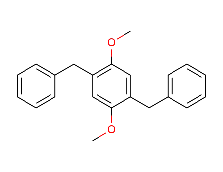 Molecular Structure of 43037-61-2 (Benzene, 1,4-dimethoxy-2,5-bis(phenylmethyl)-)