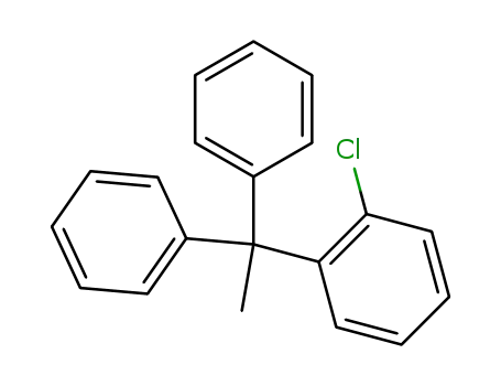 Molecular Structure of 854220-15-8 (1-(2-chloro-phenyl)-1,1-diphenyl-ethane)