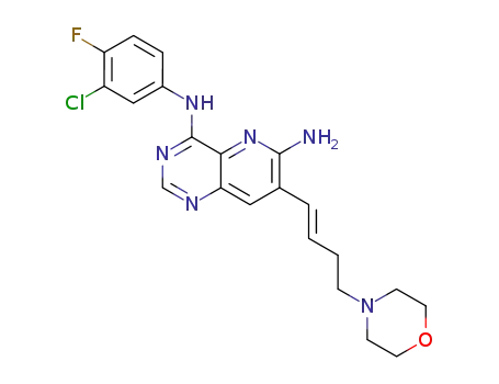 6-amino-4-[N-(3-chloro-4-fluorophenyl)amino]-7-[(1E)-4-(4-morpholinyl)-1-butenyl]pyrido[3,2-d]pyrimidine