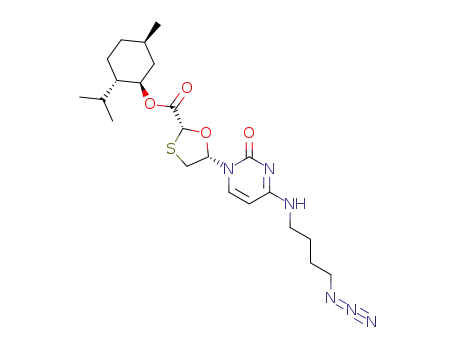 5'(S)-{N<sup>4</sup>-[1-(4-azidobutyl)]cytosin-1-yl}-1',3'-oxathiolane-2'(R)-carboxylic acid (1R,2S,5R)-menthyl ester