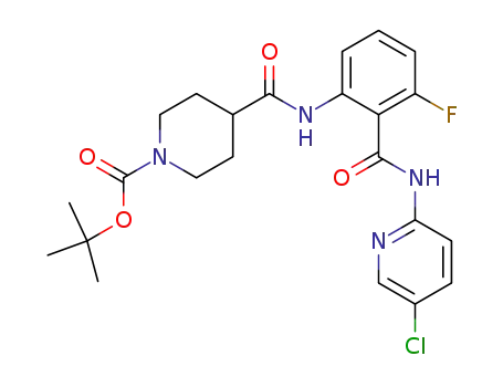 2-[(-tert-Butoxycarbonylpiperidin-4-ylcarbonyl)amino]-N-(5-chloropyridin-2-yl)-6-fluorobenzamide