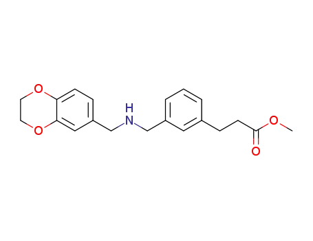 3-(3-{[(2,3-dihydro-benzo[1,4]dioxin-6-ylmethyl)-amino]-methyl}-phenyl)-propionic acid methyl ester