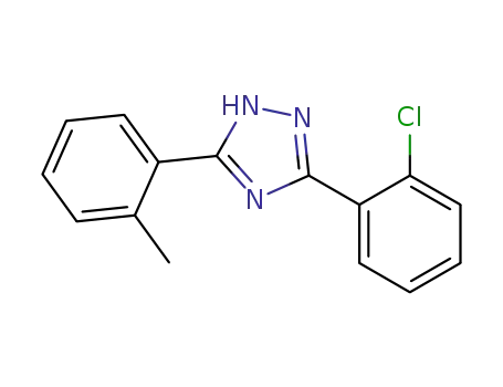 Molecular Structure of 69095-74-5 (5-(2-Chlorophenyl)-3-(o-tolyl)-1H-1,2,4-triazole)