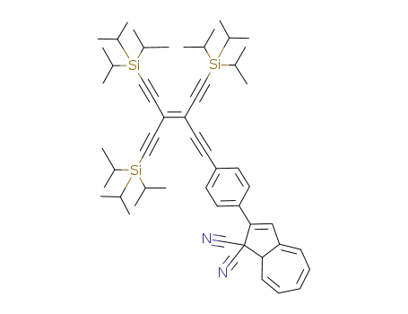 2-(4-{3,4-bis[(triisopropylsilyl)ethynyl]-6-triisopropylsilylhex-3-ene-1,5-diynyl}phenyl)-8aH-azulene-1,1-dicarbonitrile