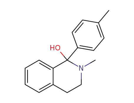 Molecular Structure of 583871-58-3 (1-Isoquinolinol, 1,2,3,4-tetrahydro-2-methyl-1-(4-methylphenyl)-)