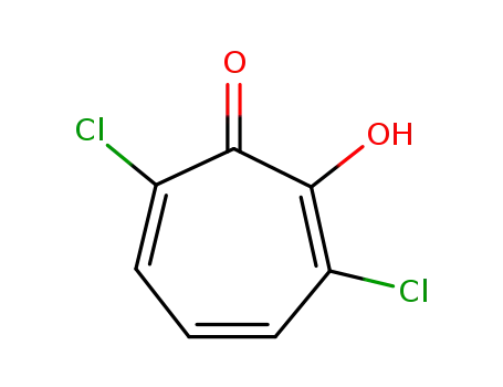 Molecular Structure of 20217-99-6 (2,4,6-Cycloheptatrien-1-one, 3,7-dichloro-2-hydroxy-)