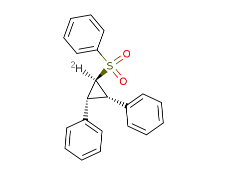 1-Deuterio-cis-2,3-diphenyl-trans-1-benzolsulfonyl-cyclopropan
