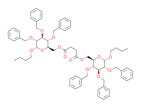 1,4-bis-[6-O-(n-butyl-2,3,4-tri-O-benzyl-α-glucopyranoside)] succinate
