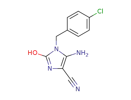 1H-Imidazole-4-carbonitrile,
5-amino-1-[(4-chlorophenyl)methyl]-2,3-dihydro-2-oxo-