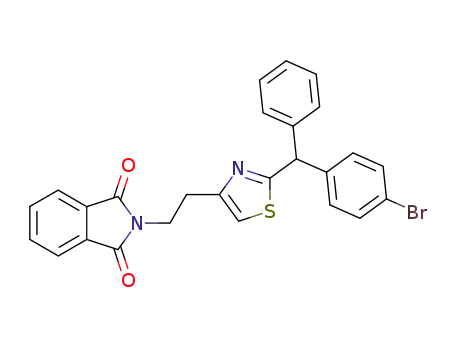 2-(2-{2-[(4-bromo-phenyl)-phenyl-methyl]-thiazol-4-yl}-ethyl)-isoindole-1,3-dione
