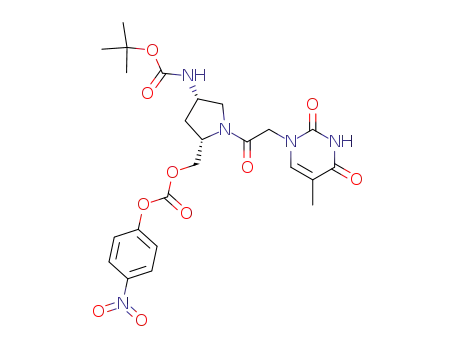 Carbonic acid,
[(2S,4S)-1-[(3,4-dihydro-5-methyl-2,4-dioxo-1(2H)-pyrimidinyl)acetyl]-4-
[[(1,1-dimethylethoxy)carbonyl]amino]-2-pyrrolidinyl]methyl 4-nitrophenyl
ester