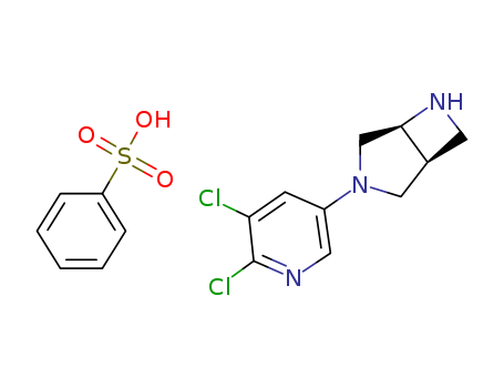 3,6-Diazabicyclo[3.2.0]heptane, 3-(5,6-dichloro-3-pyridinyl)-, (1S,5S)-, Monobenzenesulfonate