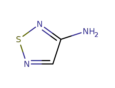Molecular Structure of 6504-55-8 (1,2,5-Thiadiazol-3-amine(9CI))