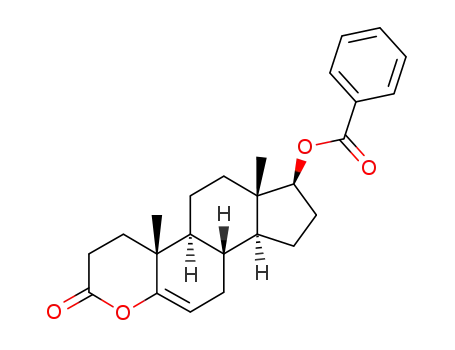 Molecular Structure of 71996-13-9 ((17β)-17-(Benzoyloxy)-4-oxaandrost-5-en-3-one)