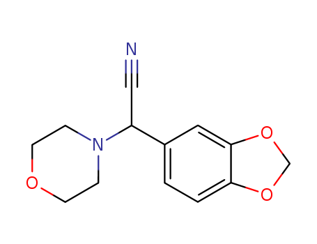 2-(1,3-BENZODIOXOL-5-YL)-2-MORPHOLINOACETONITRILE