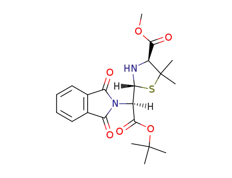 (4<i>S</i>)-2<i>t</i>-((<i>R</i>)-<i>tert</i>-butoxycarbonyl-phthalimido-methyl)-5,5-dimethyl-thiazolidine-4<i>r</i>-carboxylic acid methyl ester