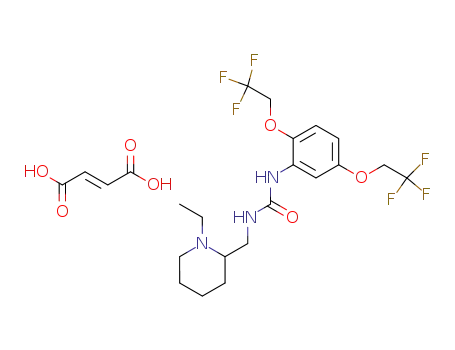 Urea,
N-[2,5-bis(2,2,2-trifluoroethoxy)phenyl]-N'-[(1-ethyl-2-piperidinyl)methyl]-
, (2E)-2-butenedioate (1:1)