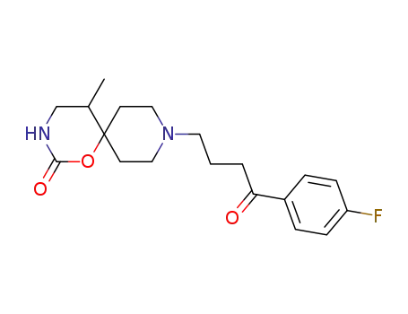 1-Oxa-3,9-diazaspiro(5.5)undecan-2-one, 9-(3-(p-fluorobenzoyl)propyl)-5-methyl-