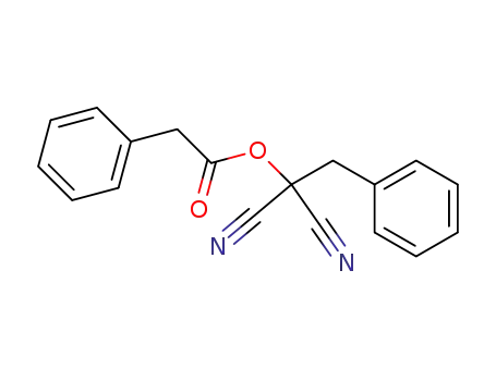 Benzeneacetic acid, 1,1-dicyano-2-phenylethyl ester