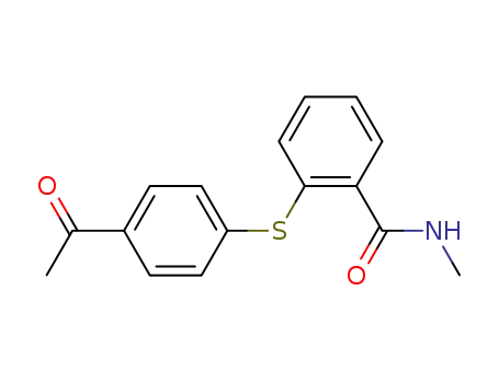 2-(N-methylcarbamoyl)phenyl 4-acetylphenyl sulfide