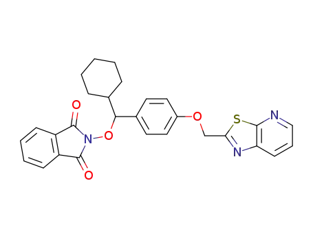 2-{cyclohexyl-[4-(thiazolo[5,4-<i>b</i>]pyridin-2-ylmethoxy)-phenyl]-methoxy}-isoindole-1,3-dione