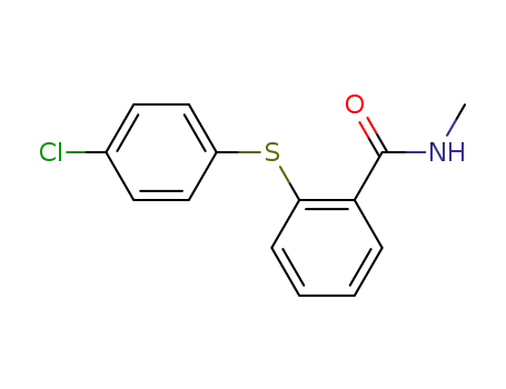 Molecular Structure of 343869-28-3 (2-(N-methylcarbamoyl)phenyl 4-chlorophenyl sulfide)