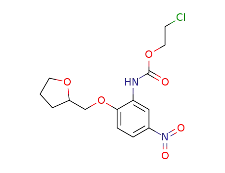 Carbamic acid, [5-nitro-2-[(tetrahydro-2-furanyl)methoxy]phenyl]-,
2-chloroethyl ester