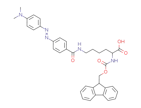 Molecular Structure of 146998-27-8 (N(ALPHA)-FMOC-N(EPSILON)-DABCYL-L-LYSINE)