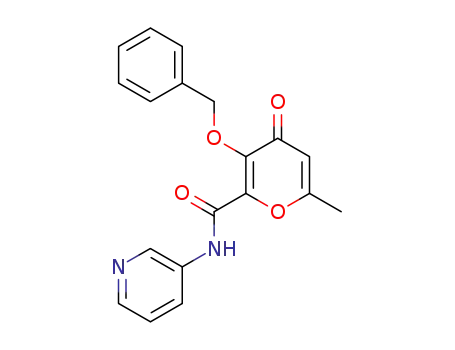 3-benzyloxy-6-methyl-pyran-4(1H)-one-2-carboxy-(N-3'-pyridyl)-amide