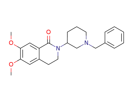 (+/-)-2-(1-benzyl-3-piperidyl)-6,7-dimethoxy-1-oxo-1,2,3,4-tetrahydtoisoquinoline