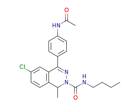 2(1H)-Phthalazinecarboxamide,
4-[4-(acetylamino)phenyl]-N-butyl-6-chloro-1-methyl-