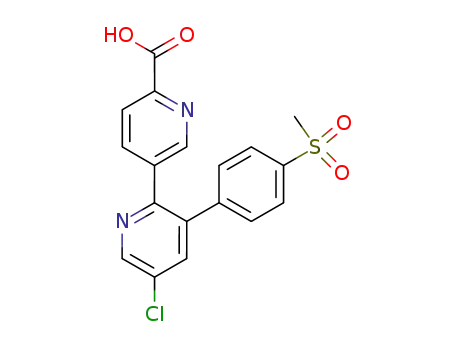 Molecular Structure of 349536-39-6 (6'-DesMethyl-6'-carboxy Etoricoxib)