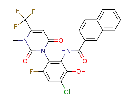 3-[4-chloro-6-fluoro-3-hydroxy-2-(2-naphthoylamino)phenyl]-1-methyl-6-trifluoromethyl-2,4(1H, 3H)-pyrimidinedione