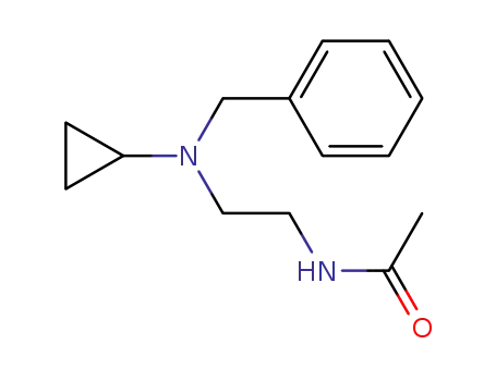 Molecular Structure of 126105-21-3 (N-acetyl-N'benzyl-N'-cyclopropylethylenediamine)