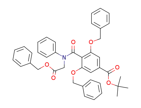 3,5-bis-benzyloxy-<i>N</i>-benzyloxycarbonylmethyl-<i>N</i>-phenyl-terephthalamic acid <i>tert</i>-butyl ester
